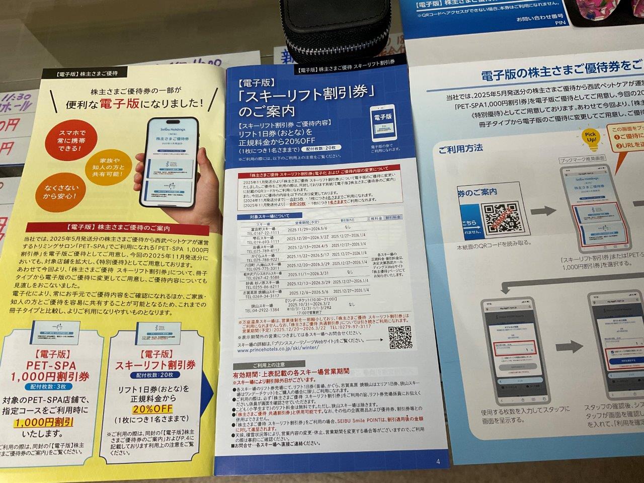 西武グループスキー場 電子版 スキーリフト1日券(おとな)20%割引券 西武ホールディングス株主優待の画像