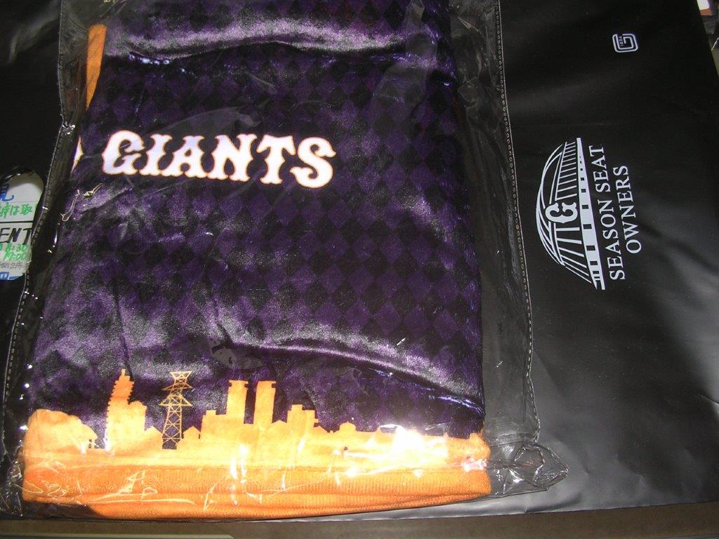 GIANTSブランケット、TOKYO　GIANTSミニトートバッグ　2016・2015・2014・2012橙魂ユニホーム