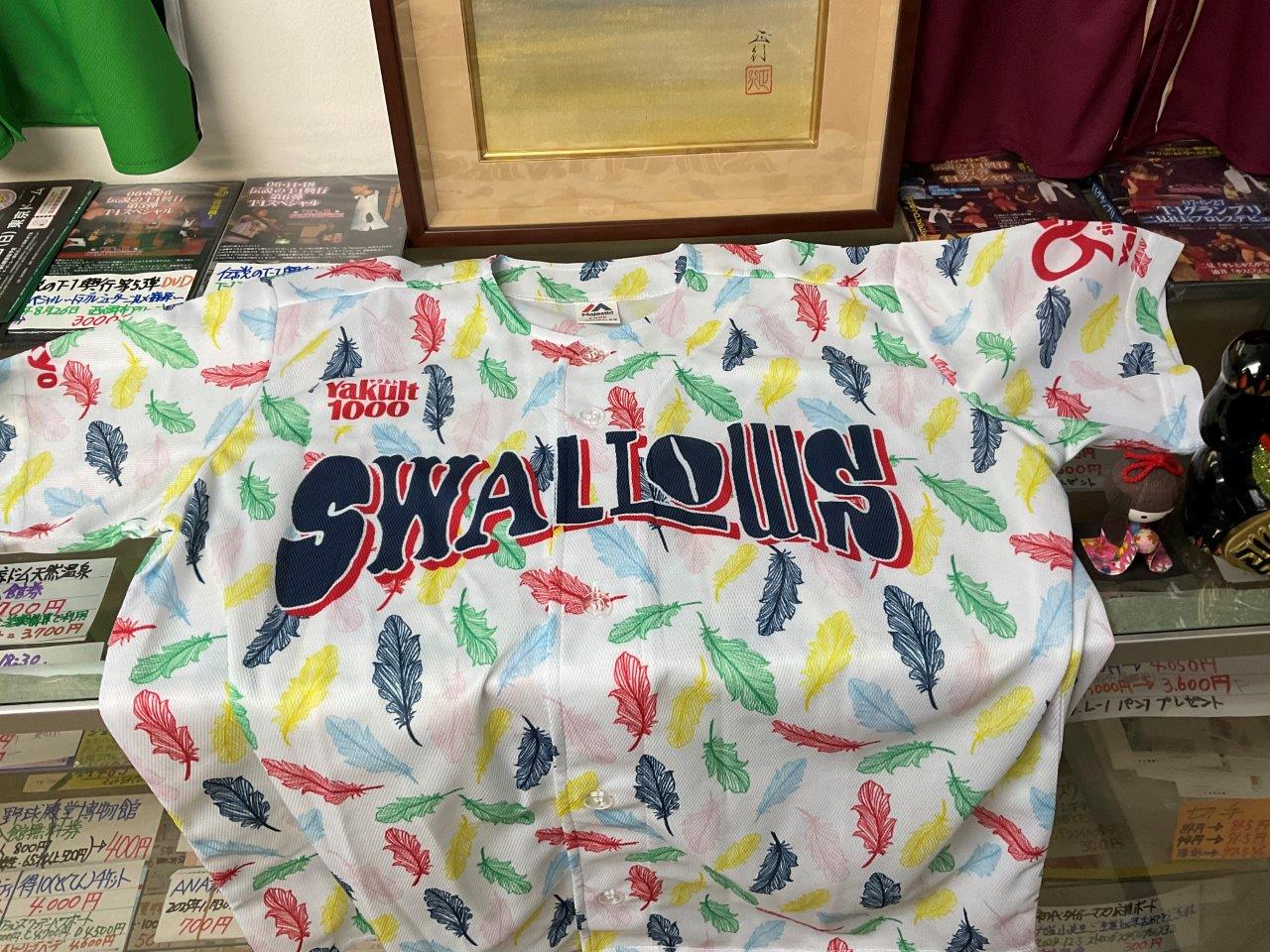 2025 レディースDAY ユニホーム　Fly Swallows！　Play Swallows！　山田哲人＆原樹理　西川遥輝＆木澤尚文　My Fave Swallows 2025限定ステッカー